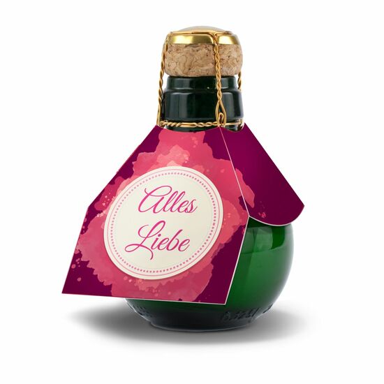 Kleinste Sektflasche der Welt Alles Liebe, 125 ml 2K1540q