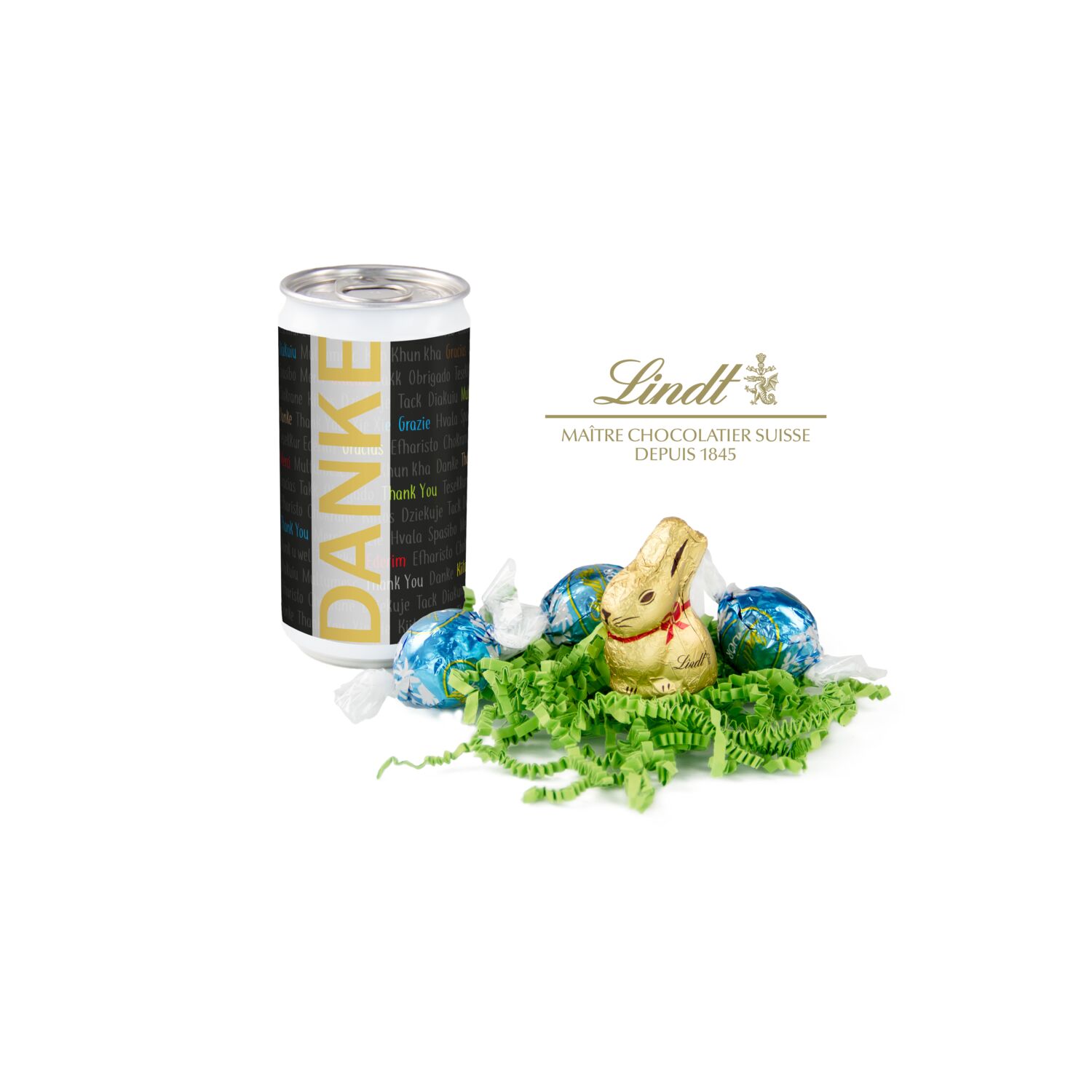 Geschenkartikel / Präsentartikel: Lindt-Oster-Überraschung - Danke 2K1625f