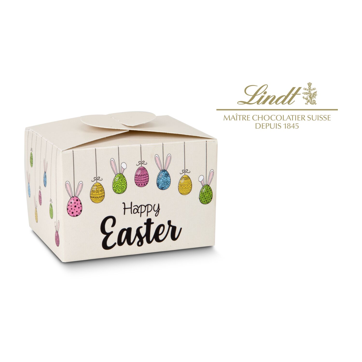 Geschenkartikel: Buntes Lindt Osternest - auch in individueller Pralinenschachtel 2K1669