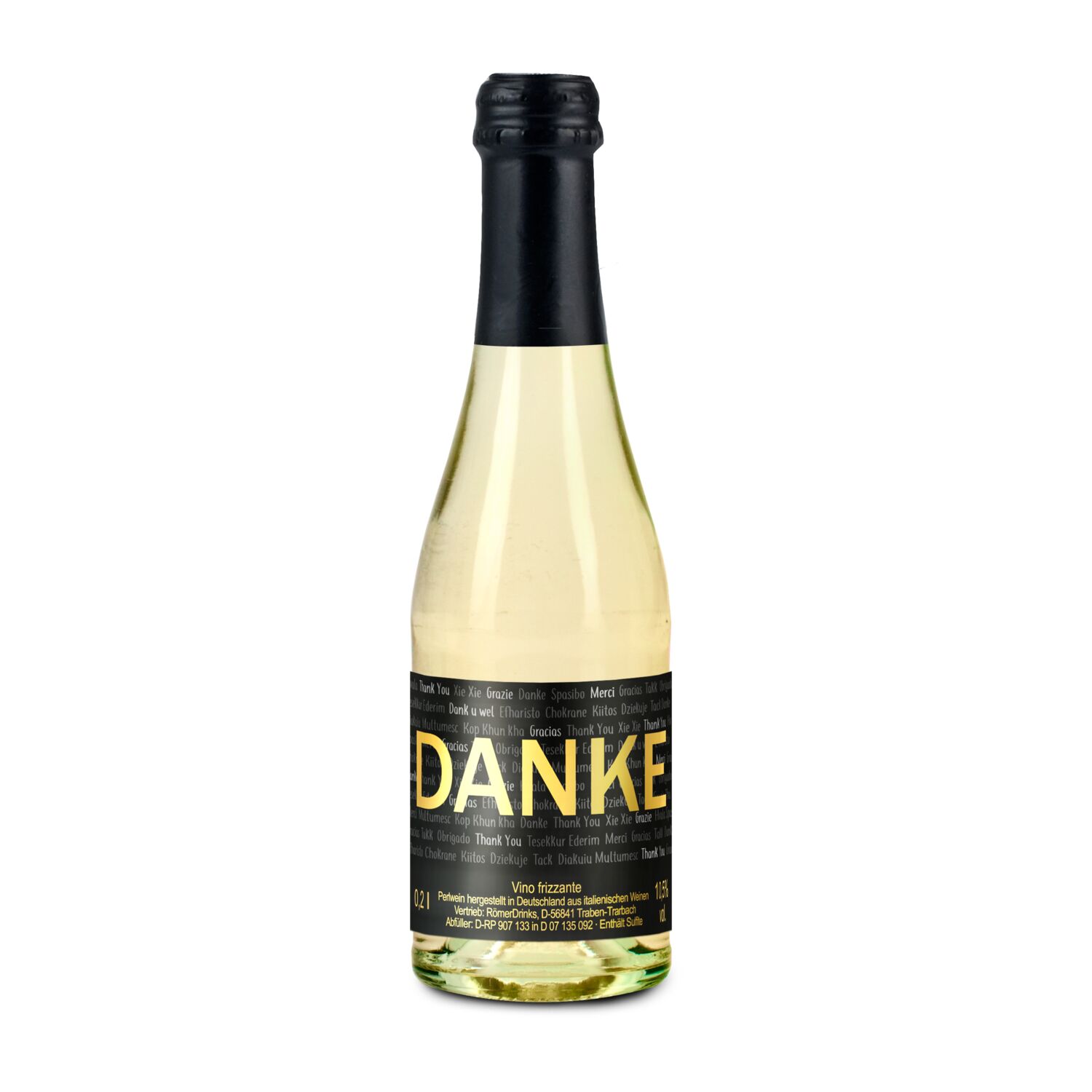 6x Danke Secco Flaschen, 0,2 l 2K1683