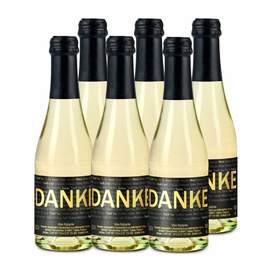 6x Danke Secco Flaschen, 0,2 l 2K1683