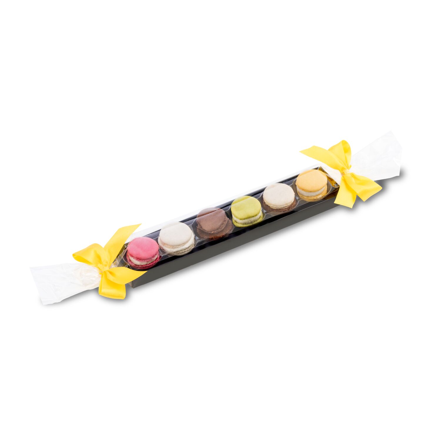 Geschenkartikel / Präsentartikel: Macaron-Stange mit Schleifen, 60 g 2K1695
