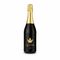 Sekt Cuvée - Flasche schwarz - Kapselfarbe Gold, 0,75 l 2K1904a