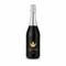 Sekt Cuvée - Flasche schwarz - Kapselfarbe Silber, 0,75 l 2K1904b