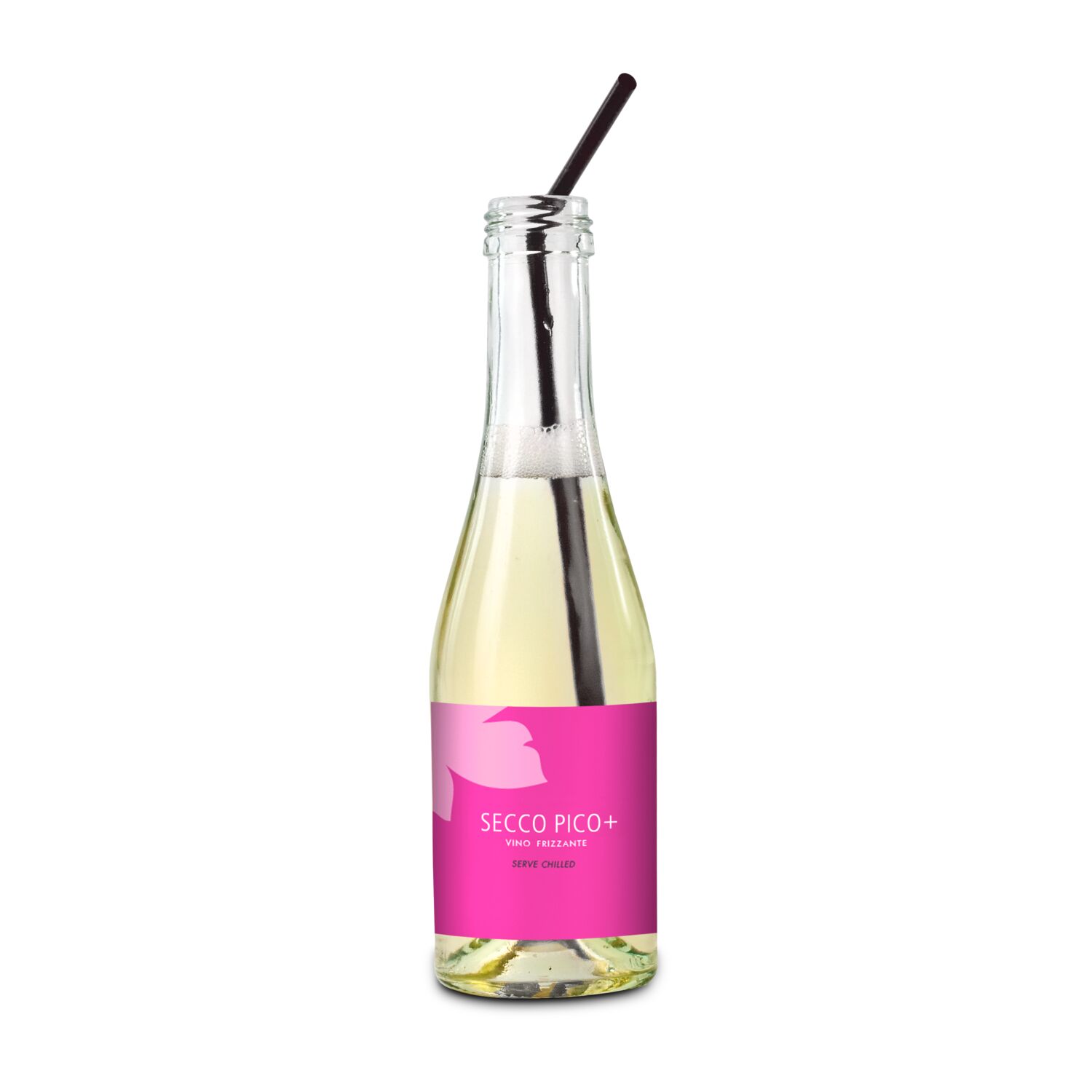 Promo Secco Piccolo - Flasche klar - Kapsel weiß, 0,2 l 2K1919c