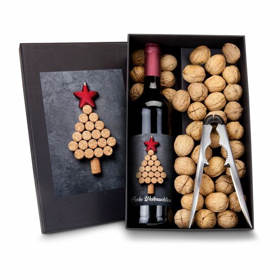 Geschenkset / Präsenteset: Wein-Ge-Nüsse 2K2056