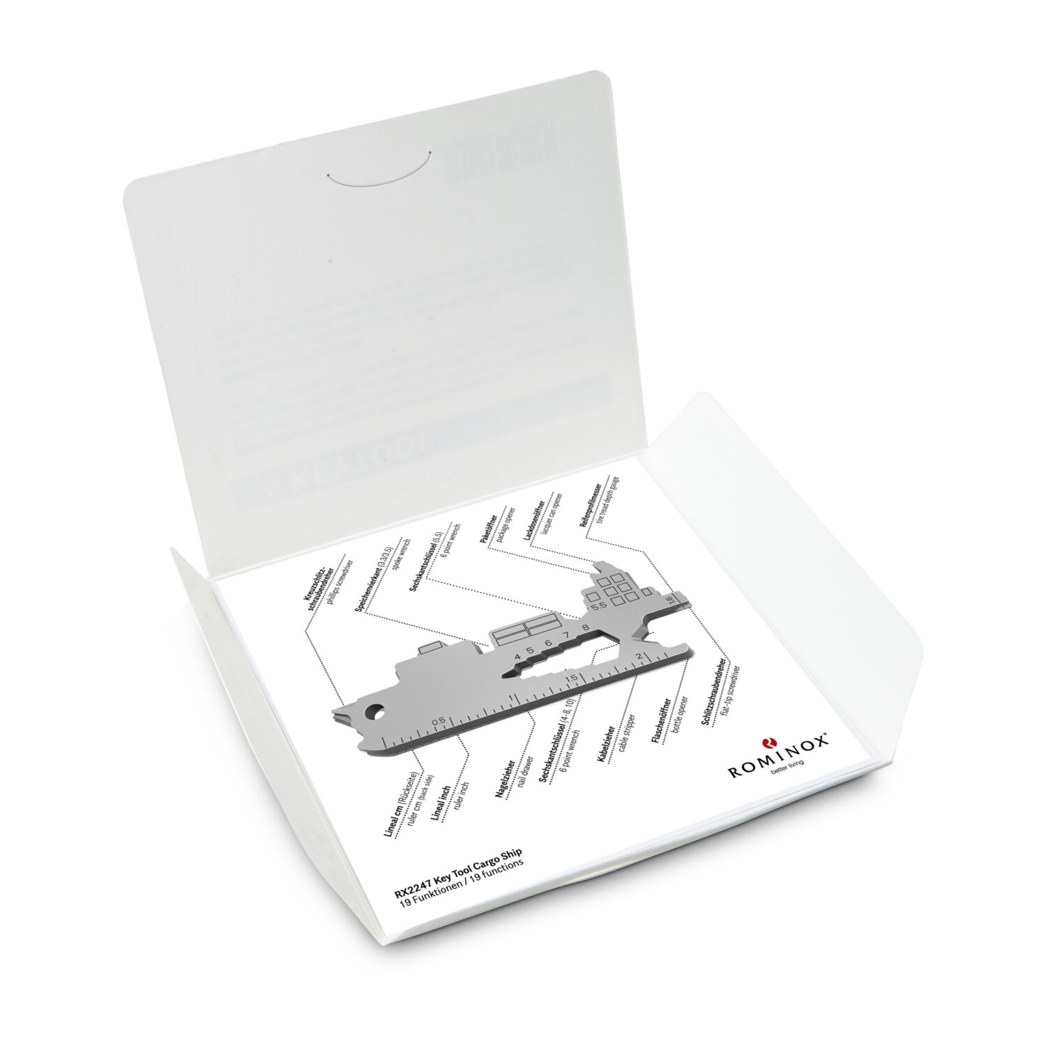 ROMINOX® Key Tool Cargo Ship (19 Funktionen) Werkzeug 2K2101f