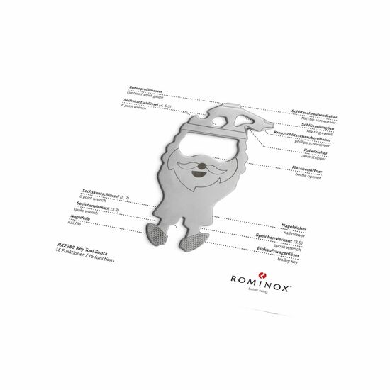ROMINOX® Key Tool Santa (15 Funktionen) Merry Christmas 2K2102n