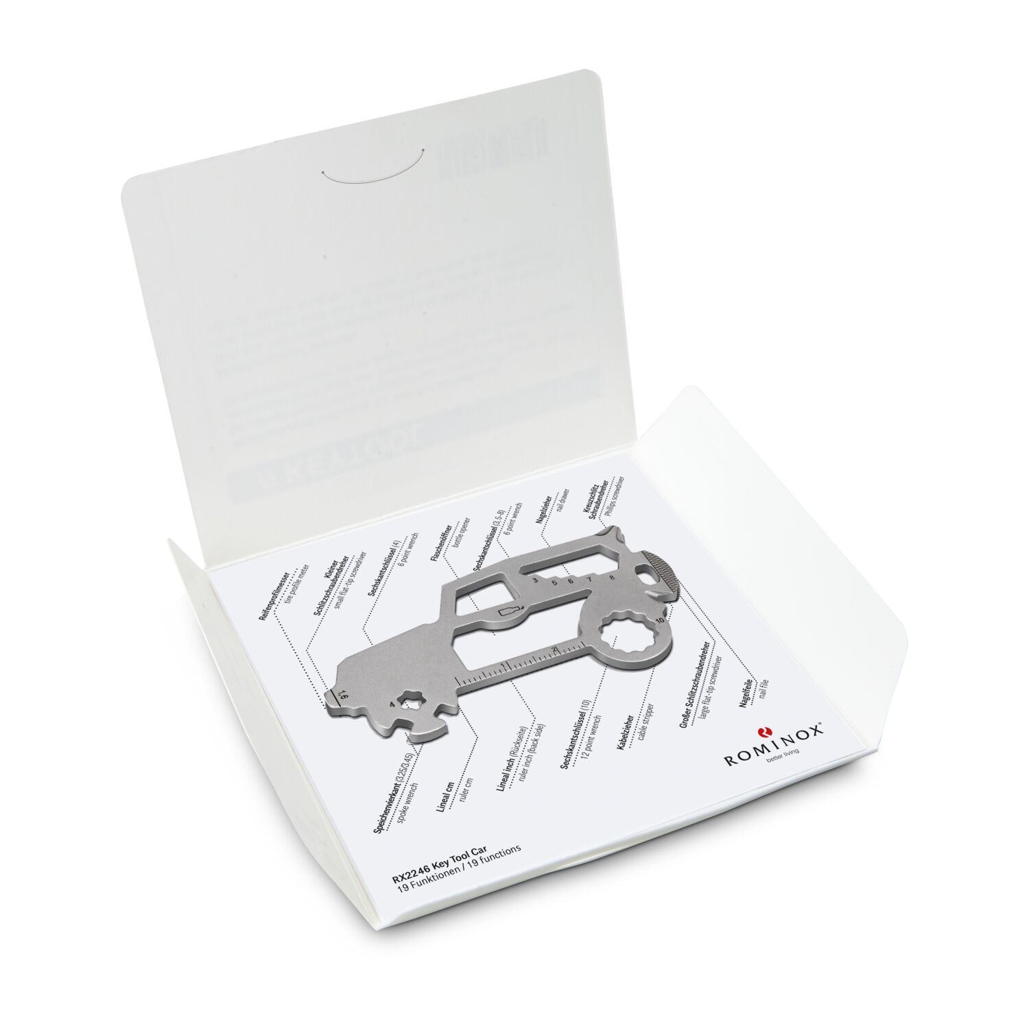 ROMINOX® Key Tool SUV (19 Funktionen) Deutschland Fan Jubelverstärker 2K2107e