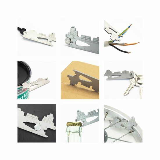 ROMINOX® Key Tool Cargo Ship (19 Funktionen) Deutschland Fan Jubelverstärker 2K2107f
