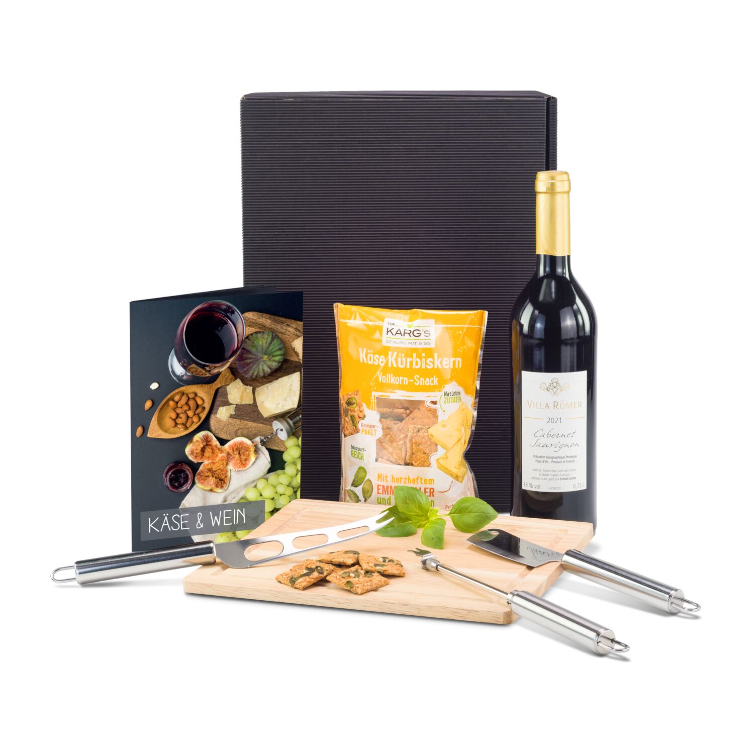 Geschenkset / Präsenteset: Käse & Wein 2K2175