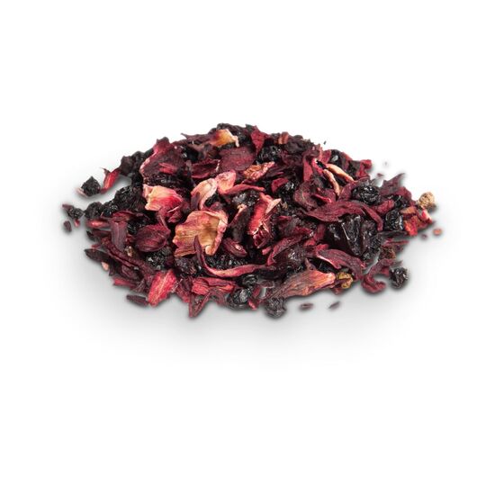 Wiederverwendbarer Werbe-Tee Beutel - kein Instant-Produkt! Beeren-Früchtetee, ergibt ca. 400 ml. Mit individuellem Etikett ab 100 Stück