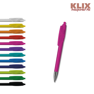 Klio-Eterna - Klix transparent Mn - Druckkugelschreiber