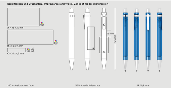 Klio-Eterna - Icy ice MMs - Druckkugelschreiber