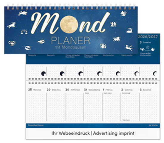 Mond-Tischquerkalender