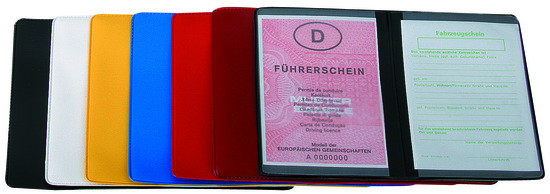 CreativDesign® Ausweistasche "2-fach" Normalfolie weiß