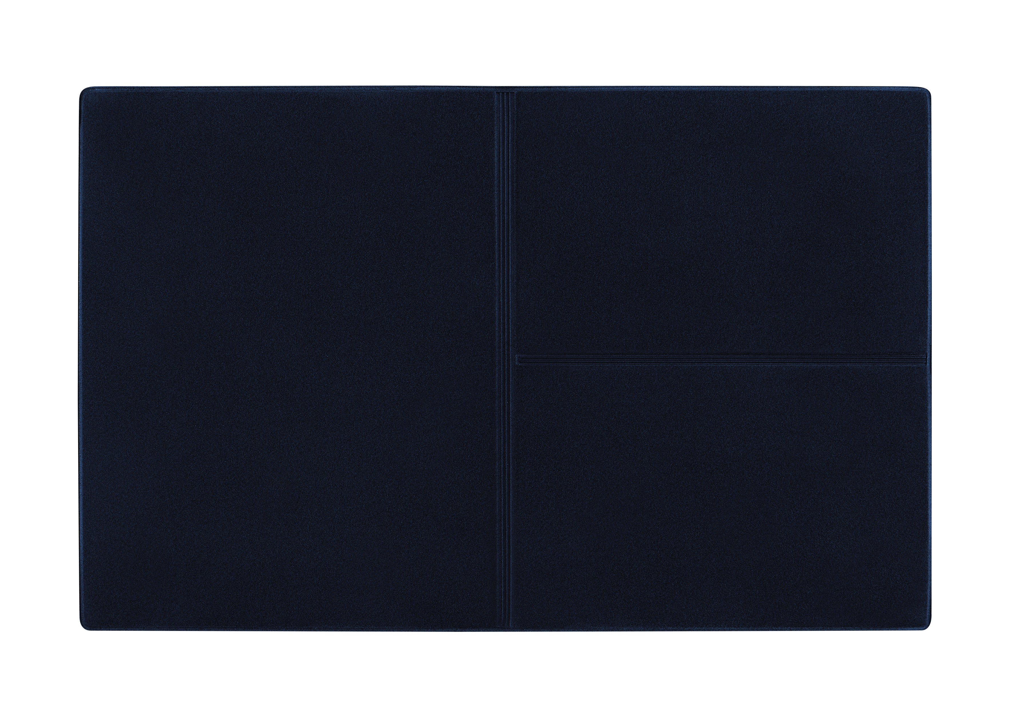 CreativDesign® Ausweistasche "Euro" Veloursfolie blau