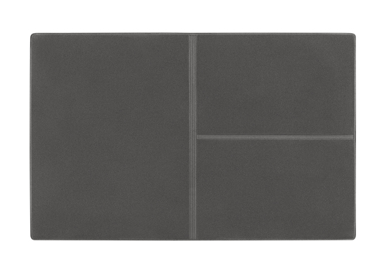 CreativDesign® Ausweistasche "Euro" Veloursfolie grau