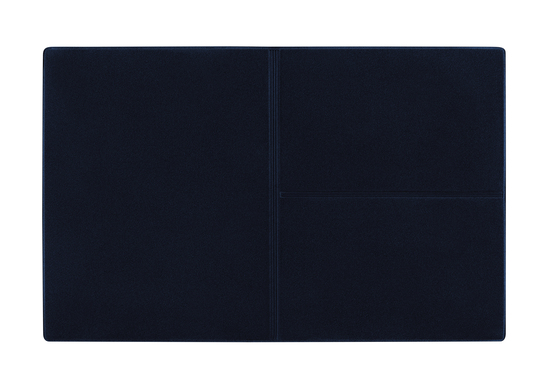 CreativDesign® Ausweistasche "Euro" Veloursfolie blau  mit Einschub