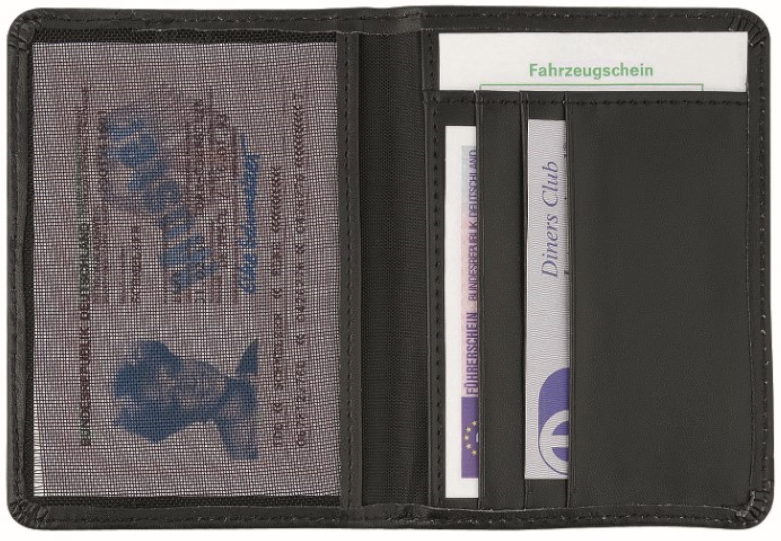 CreativDesign® Ausweistasche "Orga" schwarz