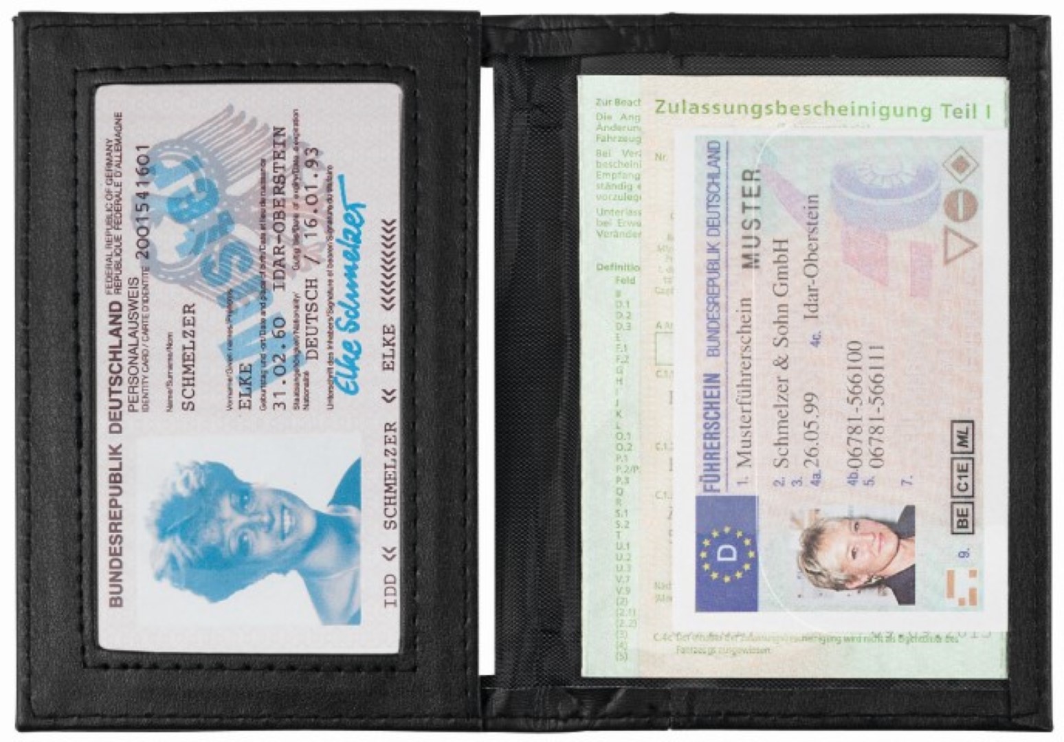 CreativDesign® Ausweistasche "GranTourismo" schwarz