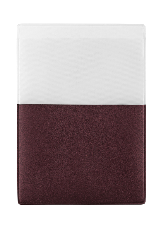 CreativDesign® KFZ-Scheinhülle "Steck!" Reflexfolie bordeaux