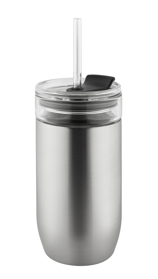 Metmaxx® Thermobecher "CremaGourmetMedium" silber