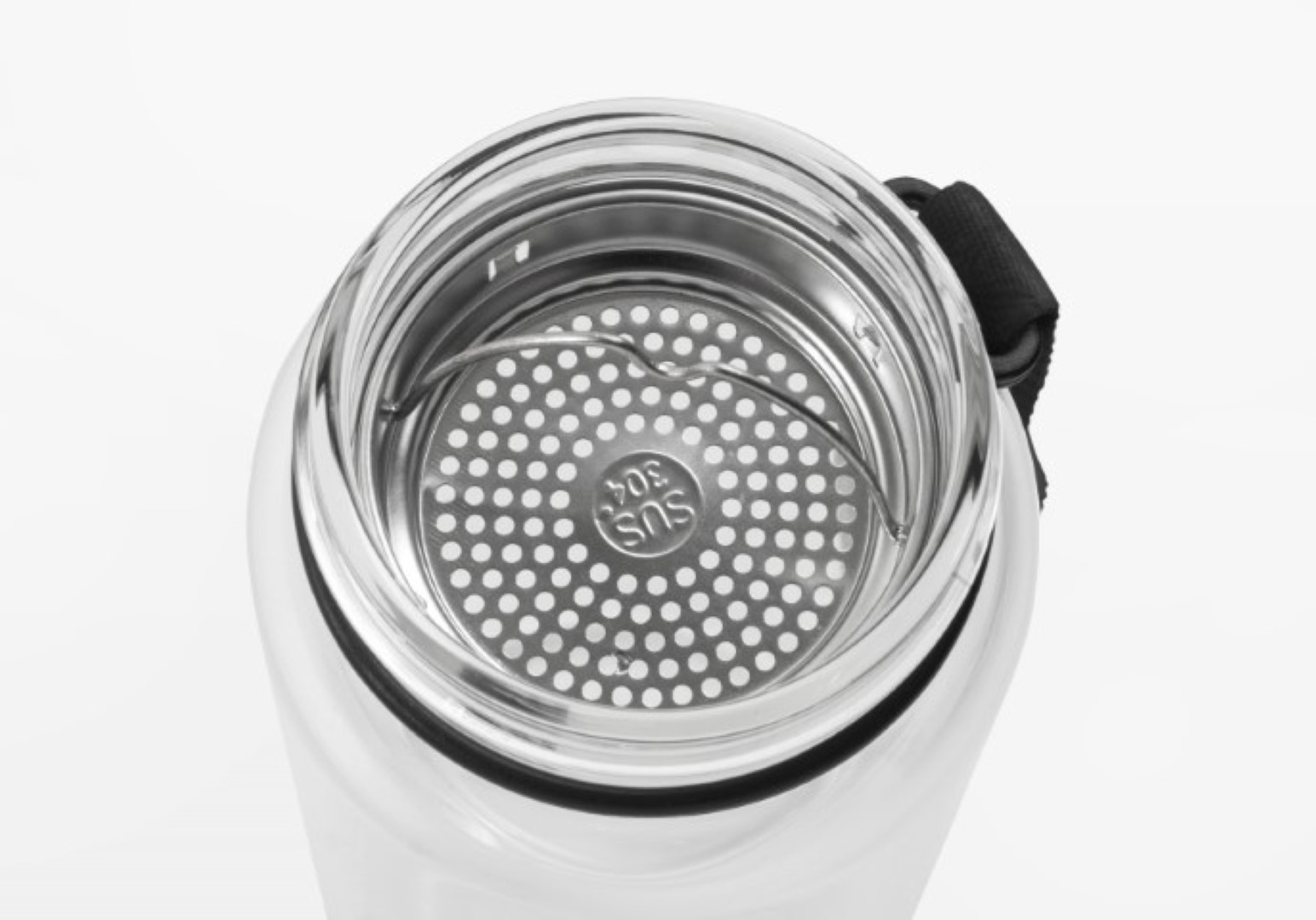 Metmaxx® Wasserflasche "GenerationRefillGourmet" transparent