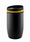 Metmaxx® Thermobecher "CremaOfficinaNero" schwarz/Ring gelb