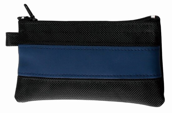 CreativDesign® Schlüsseltasche "ColourLane"  schwarz/blau