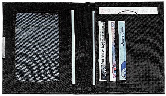 CreativDesign® Ausweistasche "SilverPaper" schwarz