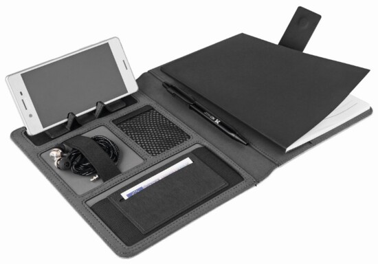 Blackmaxx® Techportefolio "MetropolisA5" grau