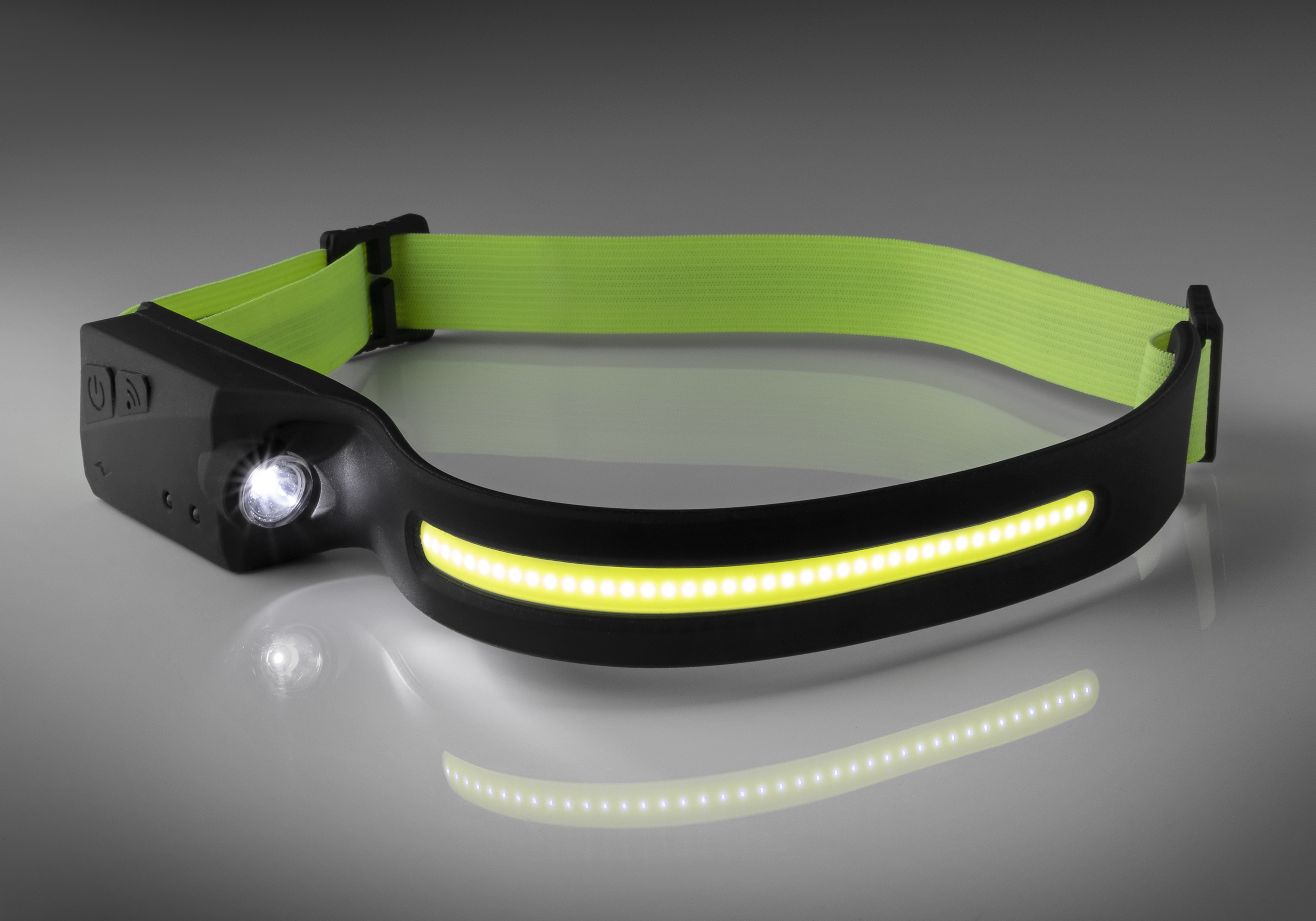 Metmaxx® LED MegaBeam Kopflampe „HeadlightSwipe“ schwarz