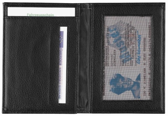 CreativDesign® Ausweistasche "LookBasic" schwarz