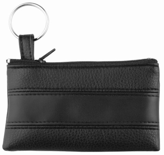 CreativDesign® Schlüsseltasche "LookPlus" schwarz/schwarz