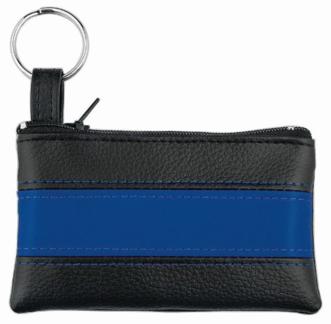 CreativDesign® Schlüsseltasche "LookPlus" schwarz/blau