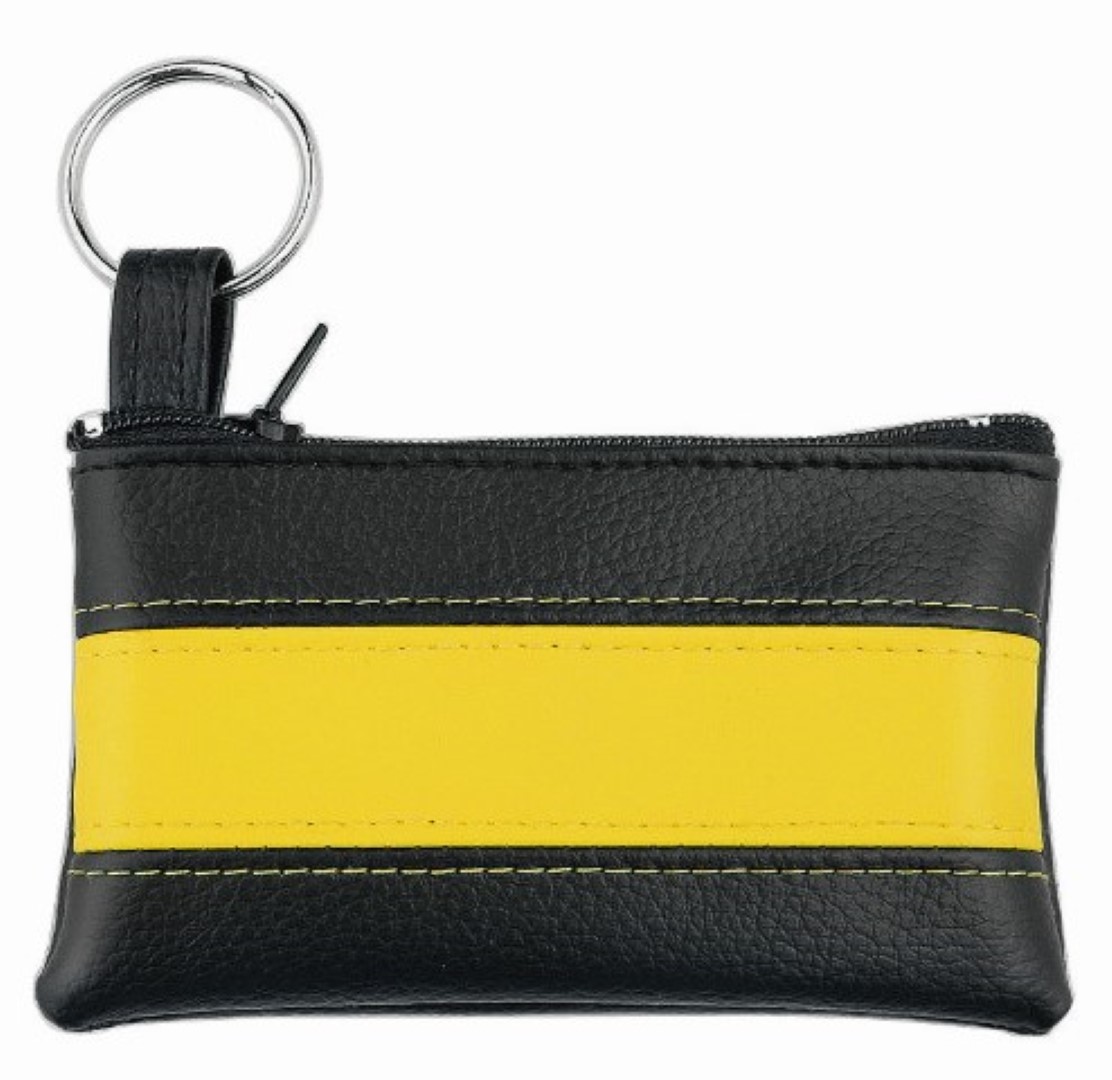 CreativDesign® Schlüsseltasche "LookPlus" schwarz/gelb