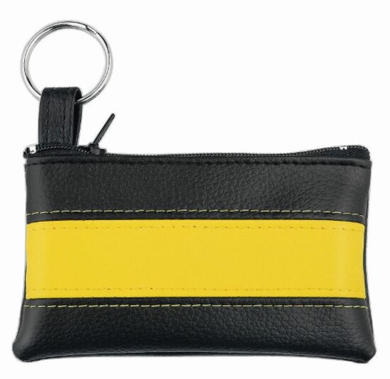 CreativDesign® Schlüsseltasche "LookPlus" schwarz/gelb