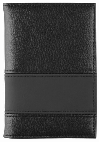 CreativDesign® Ausweistasche "LookPlus" schwarz/schwarz