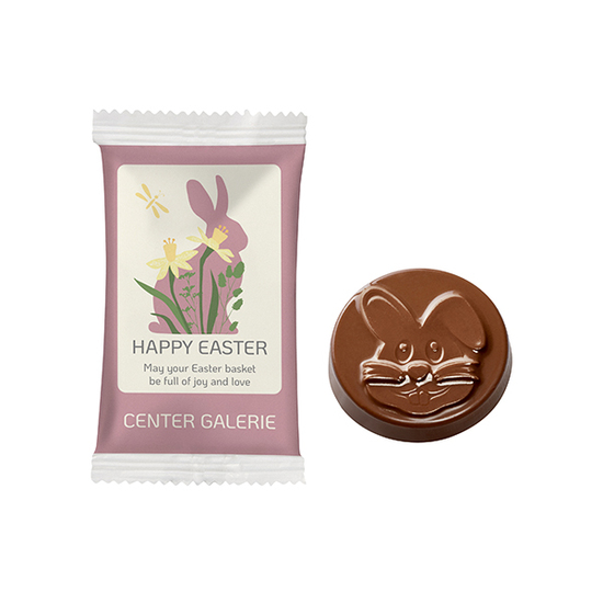 Schokotaler "Osterhase" im Papierflowpack