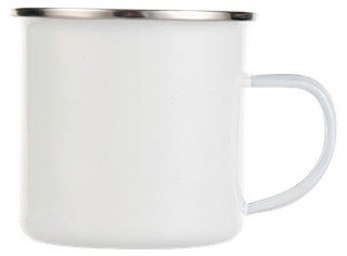 Metallbecher RETRO mit Emaille 360 ml