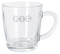SND Glasbecher mit Ätzweißdruck