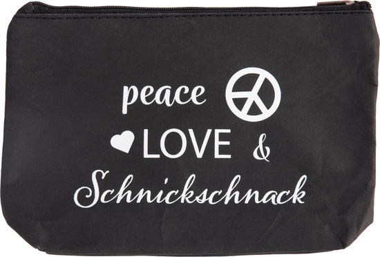Ziptasche aus Waschpapier in Lederoptik