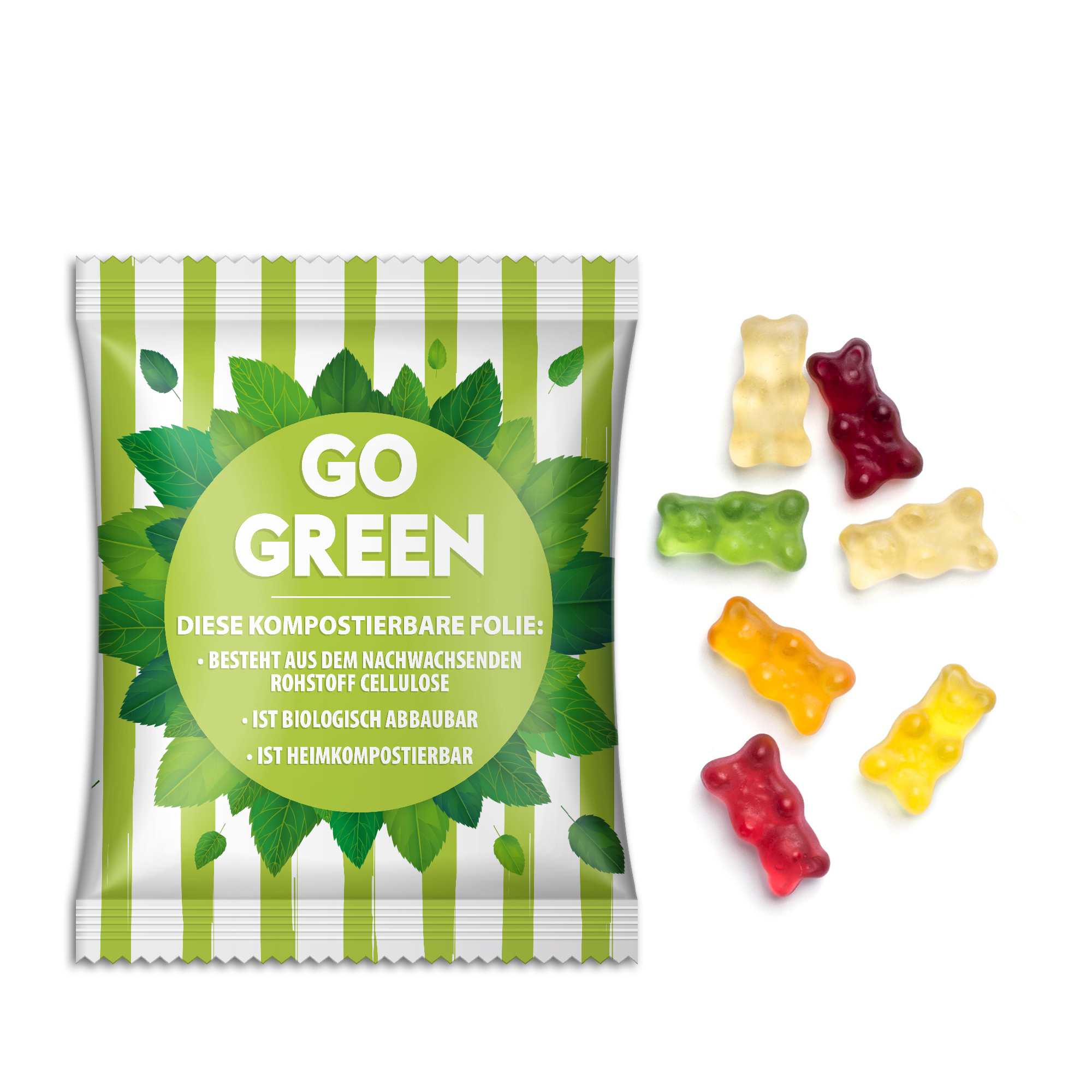 Gummibärchen im Werbetütchen