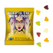 Fruchtgummi Standardformen, ca. 60 x 90 mm, 10 g, Papier/PE-Verbundfolie weiß - Fahrradfahrer