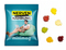 Fruchtgummi Standardformen, ca. 70 x 90 mm, 15 g, weiße kompostierbare Folie - Fisch