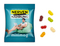 Fruchtgummi Standardformen, ca. 60 x 90 mm, 10 g, transparente kompostierbare Folie - Brille