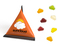 Mini Tetraeder Fruchtgummi