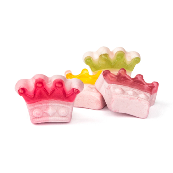 Beauty Sweeties, ca. 110 x 90 mm, 16,4 g, weiße kompostierbare Folie - Kronen