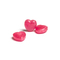 Herzbonbons im Flowpack, ca. 54 x 28 mm, 3 g, Standard-Folie transparent - Himbeerbonbon